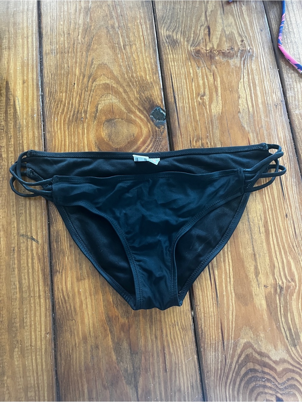 Arizona Jean Company Black Strappy Bikini Bottom